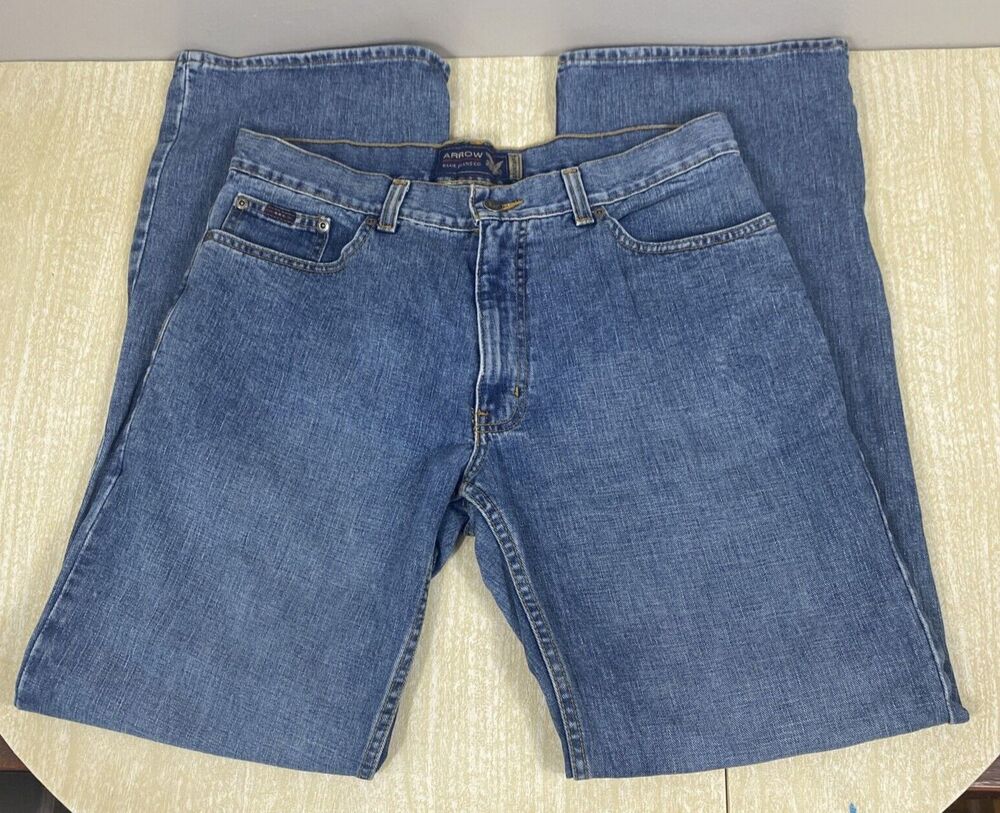 Arrow Men's Jeans Size 34x34 Standard Fit Denim 100% Cotton